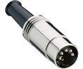 DIN Connector, 4A, 100VAC, 5 Poles, Plug